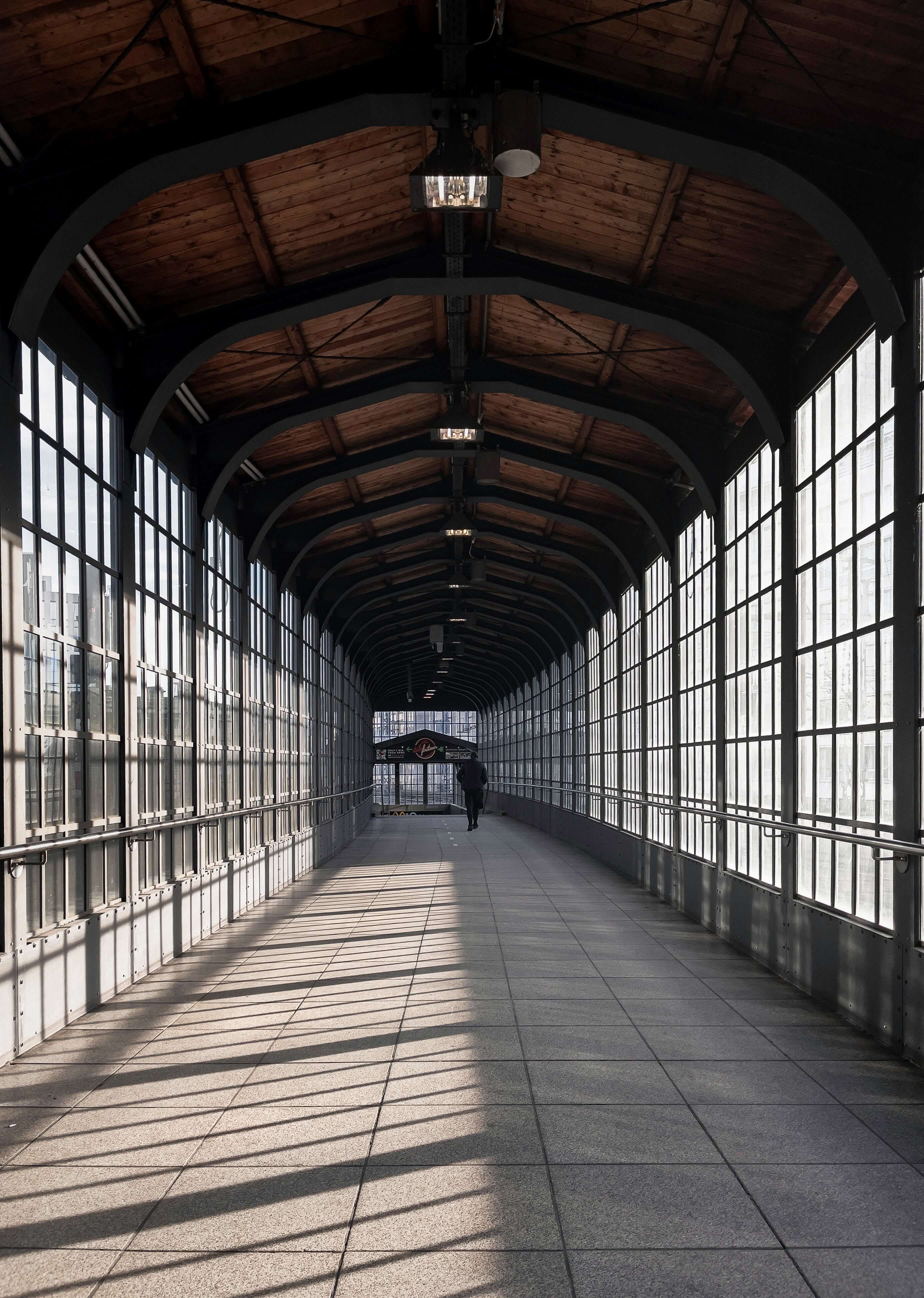 Tunnel with light